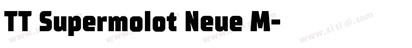 TT Supermolot Neue M字体转换